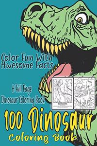 100 Dinosaur Coloring Book