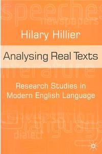 Analysing Real Texts