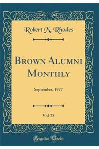 Brown Alumni Monthly, Vol. 78