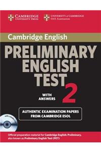 Cambridge Preliminary English Test 2 Self-study Pack