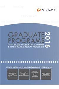 Graduate Programs in the Biological/Biomedical Sciences & Health-Related Medical Professions 2016