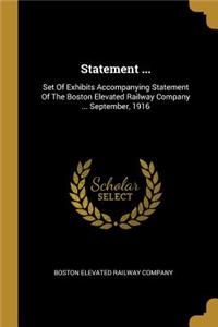 Statement ...