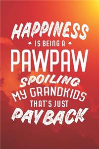 Happiness Is Being A Pawpaw Spoiling My Grandkids That's Just Payback