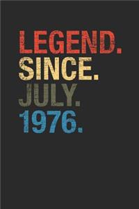 Legend Since July 1976