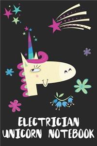 Electrician Unicorn Notebook