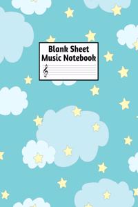 Blank Sheet Music Notebook