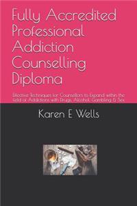 Fully Accredited Professional Addiction Counselling Diploma