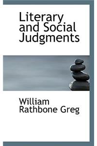 Literary and Social Judgments