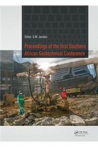 Proceedings of the First Southern African Geotechnical Conference