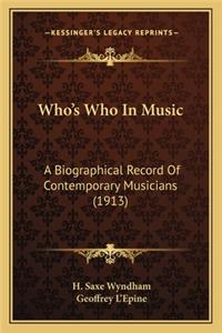 Who's Who In Music