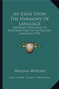 Essay Upon The Harmony Of Language