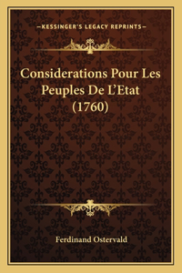 Considerations Pour Les Peuples De L'Etat (1760)