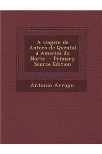 Viagem de Antero de Quental a America Do Norte