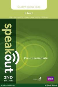 Speakout Pre-Intermediate 2nd Edition eText Access Card