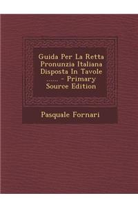 Guida Per La Retta Pronunzia Italiana Disposta in Tavole ......
