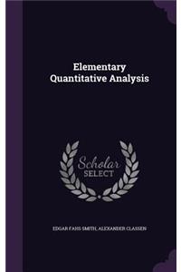 Elementary Quantitative Analysis