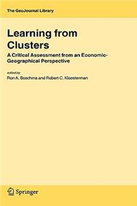 Learning from Clusters: A Critical Assessment from an Economic-Geographical Perspective