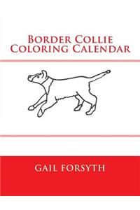 Border Collie Coloring Calendar