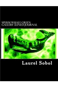 Sperm Whale Green Gallery Lined Journal