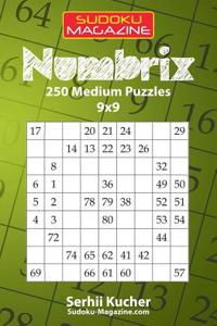 Numbrix - 250 Medium Puzzles 9x9