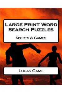 Large Print Word Search Puzzles