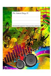 Staff Paper Blank Manuscript Musical Notebook, 12 Staves, 8.5.X 11, Music Angel