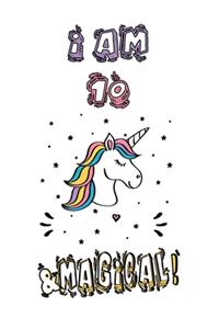 Unicorn Journal I am 10 & Magical!
