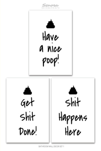 Bathroom Wall Decor Set 1