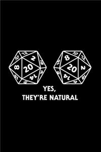 Yes They're Natural D20 Dice Funny Boob D 20 Game