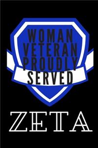 Woman Veteran Proudly Served