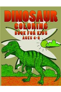 Dinosaur Coloring Book for Kids Ages 4-8