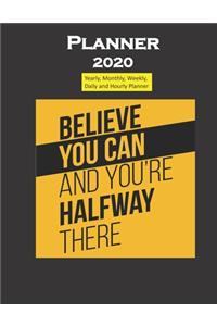 Planner 2020 Believe You Can Quote