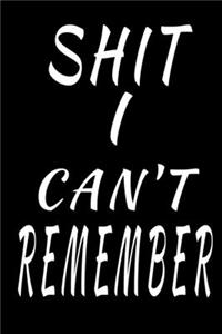 Shit I Can't Remember