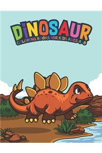 Dinosaur Coloring Books For Kids Ages 4-8