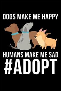 Dogs Make Me Happy Humans Make Me Sad