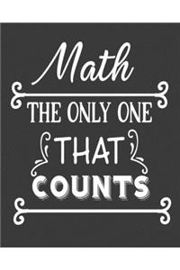 Math the only one that counts