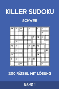 Killer Sudoku Schwer 200 Rätsel Mit Lösung Band1