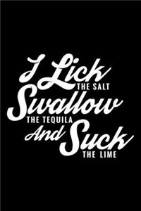 I lick, suck and swallow