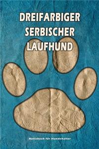 Dreifarbiger Serbischer Laufhund Notizbuch für Hundehalter