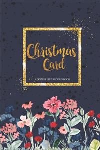Christmas Card Address List Record Book