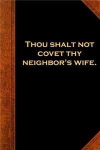 2020 Weekly Planner Religious Theme 9th Commandment Vintage Style Traditional