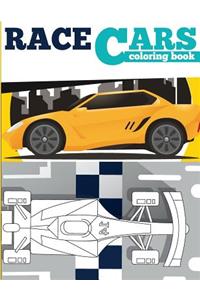 RACE CARS Coloring Book