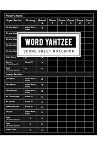 Word Yahtzee Score Sheet