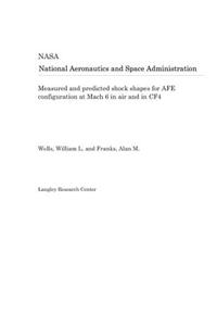 Measured and Predicted Shock Shapes for Afe Configuration at Mach 6 in Air and in Cf4