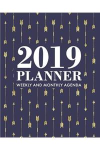 2019 Planner Weekly and Monthly Agenda