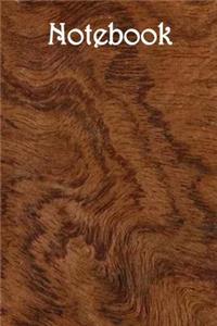 Notebook: Wood: Walnut - Bespoke, Personalised Notebook. Contact Us If You Would Like Your Own Image, Name or Other Text on a Book.