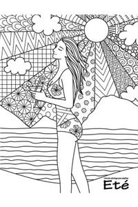 Livre de coloriage pour adultes Été 1
