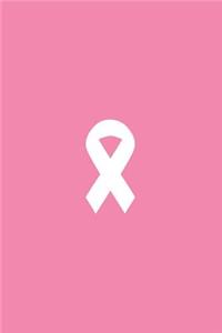 Minimalist Cancer Support Ribbon Journal Notebook