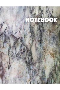 Marble covered Composition College Ruled 8.5x11 blank notebook