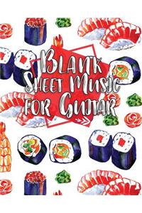 Blank Sheet Music for Guitar